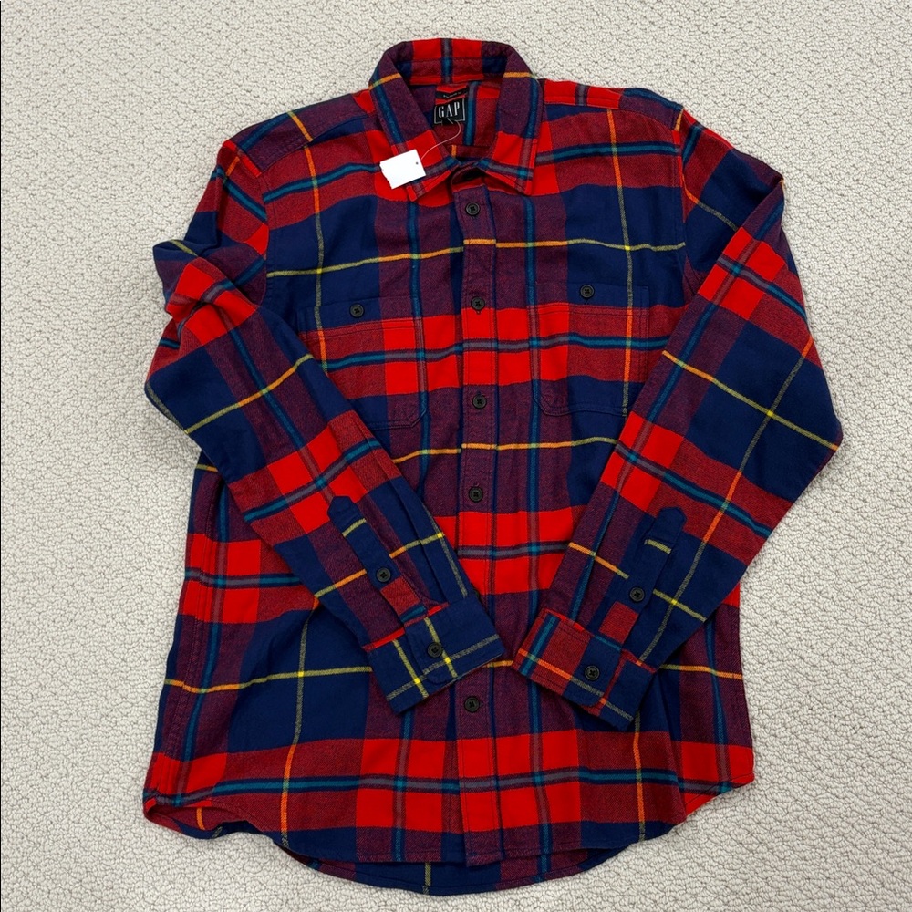 NWT Gap mens flannel 100 percent cotton medium